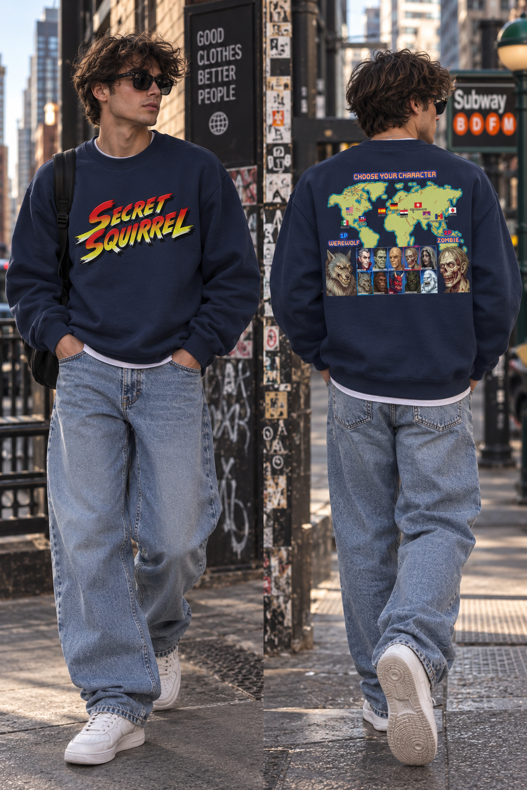 Choose Your Character Crewneck Sweater