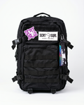 SCRTSQRL Black Tactical Backpack